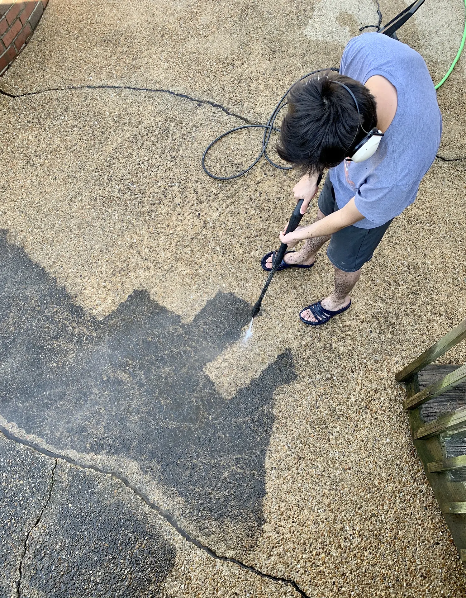 concrete pressure washing